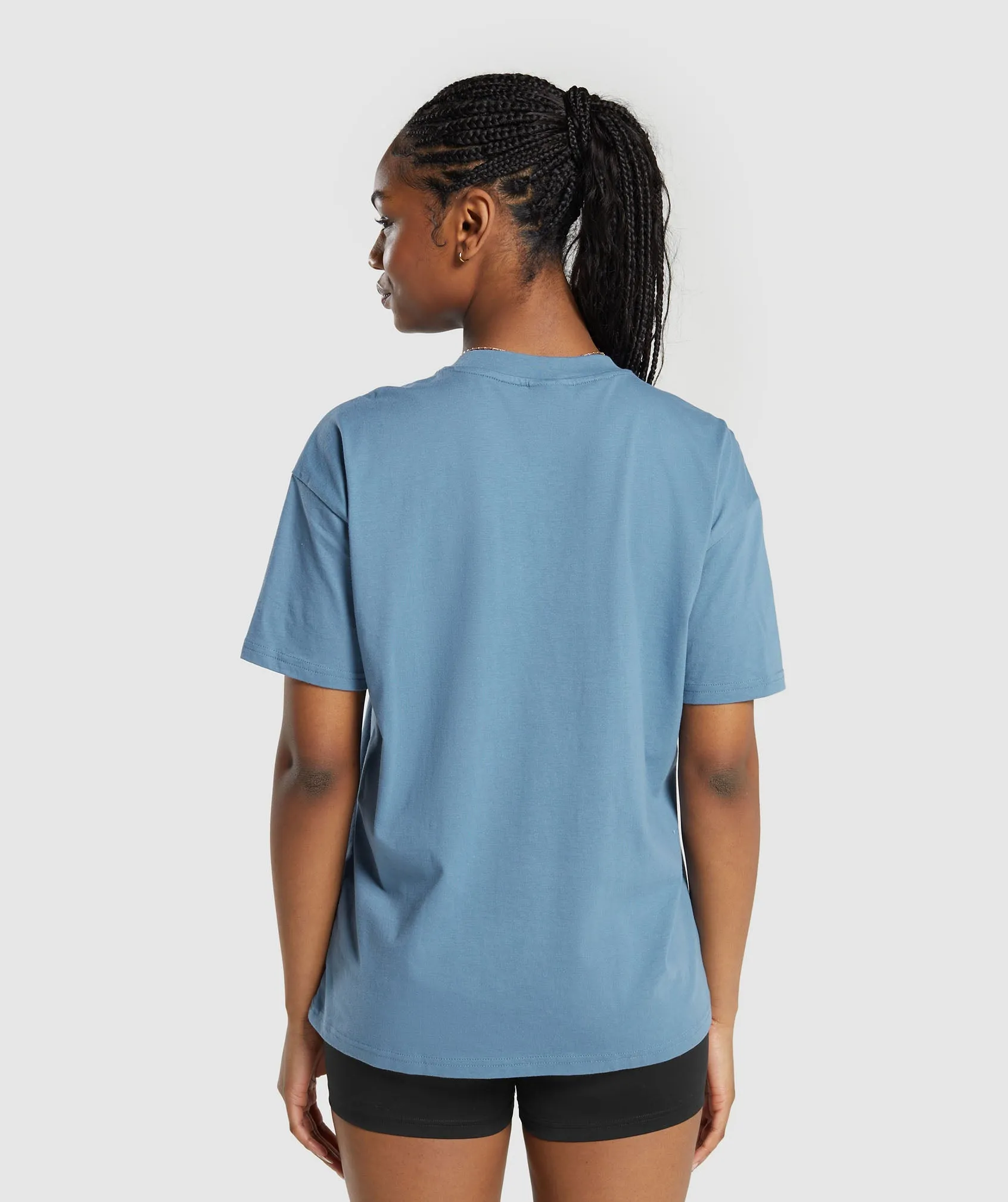 Gymshark Training Oversized T-Shirt - Faded Blue sold by Gymshark product image thumbnail 2