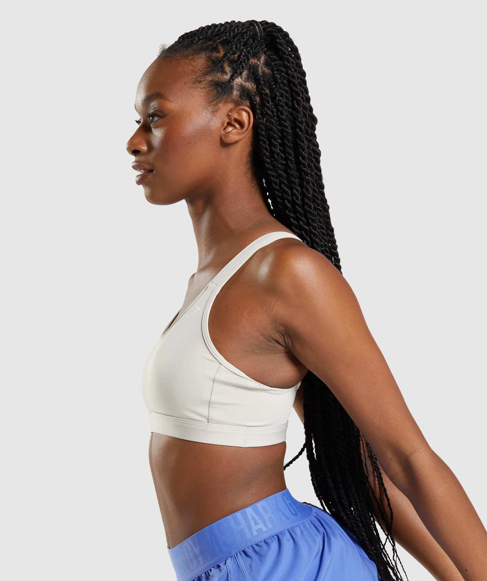 Gymshark Scoop Neck Sports Bra - Pebble Grey sold by Gymshark product image thumbnail 3