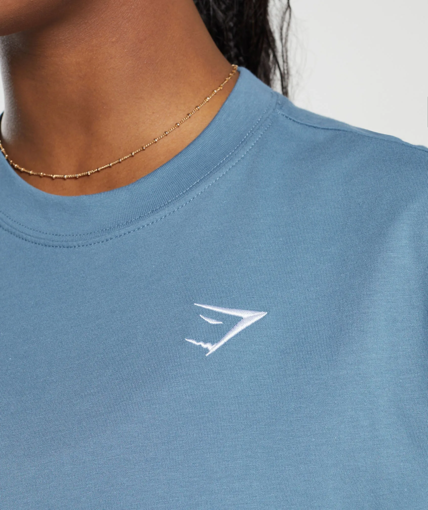 Gymshark Training Oversized T-Shirt - Faded Blue sold by Gymshark product image thumbnail 5