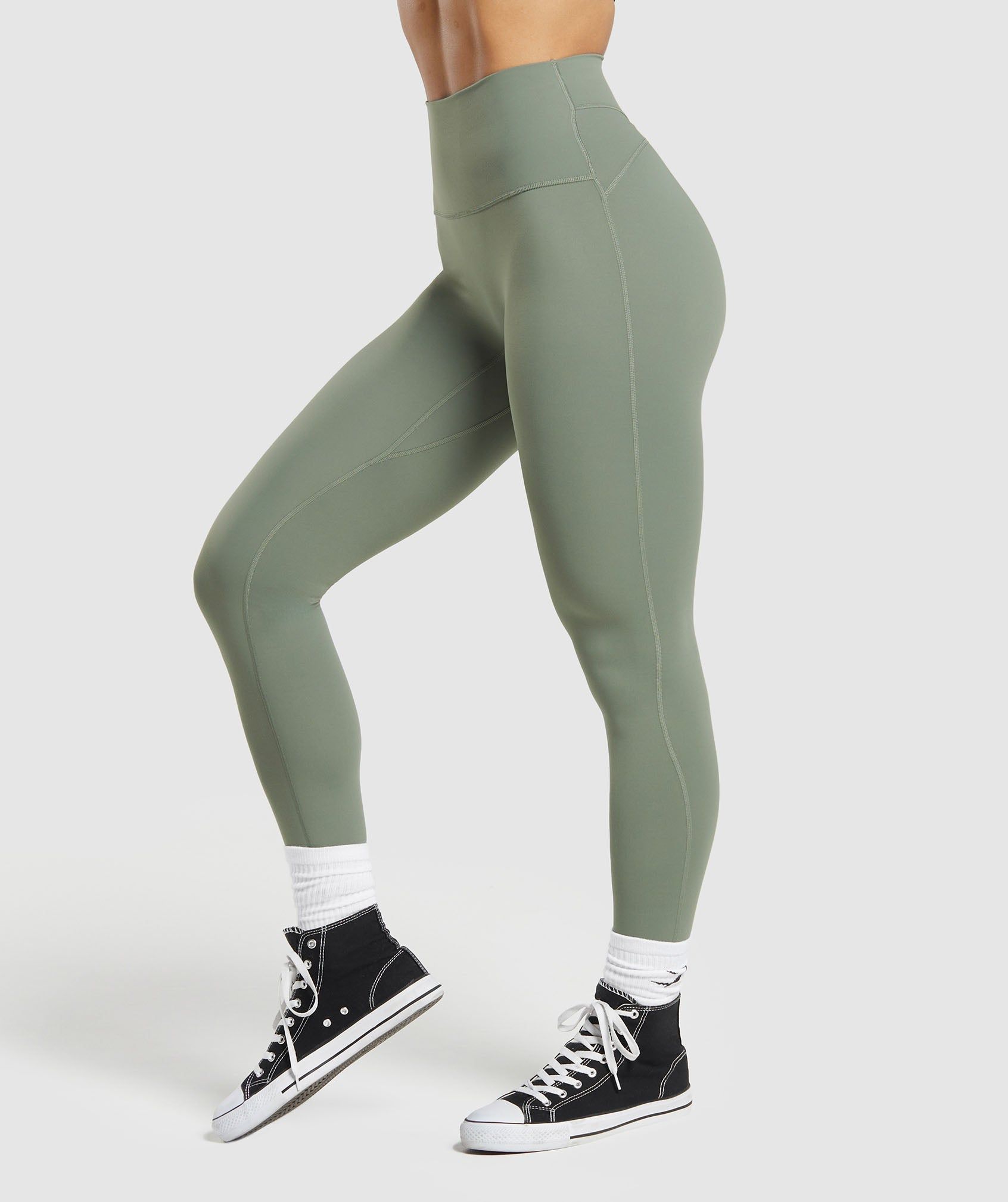 Gymshark Legacy Leggings - Unit Green sold by Gymshark product image thumbnail 3