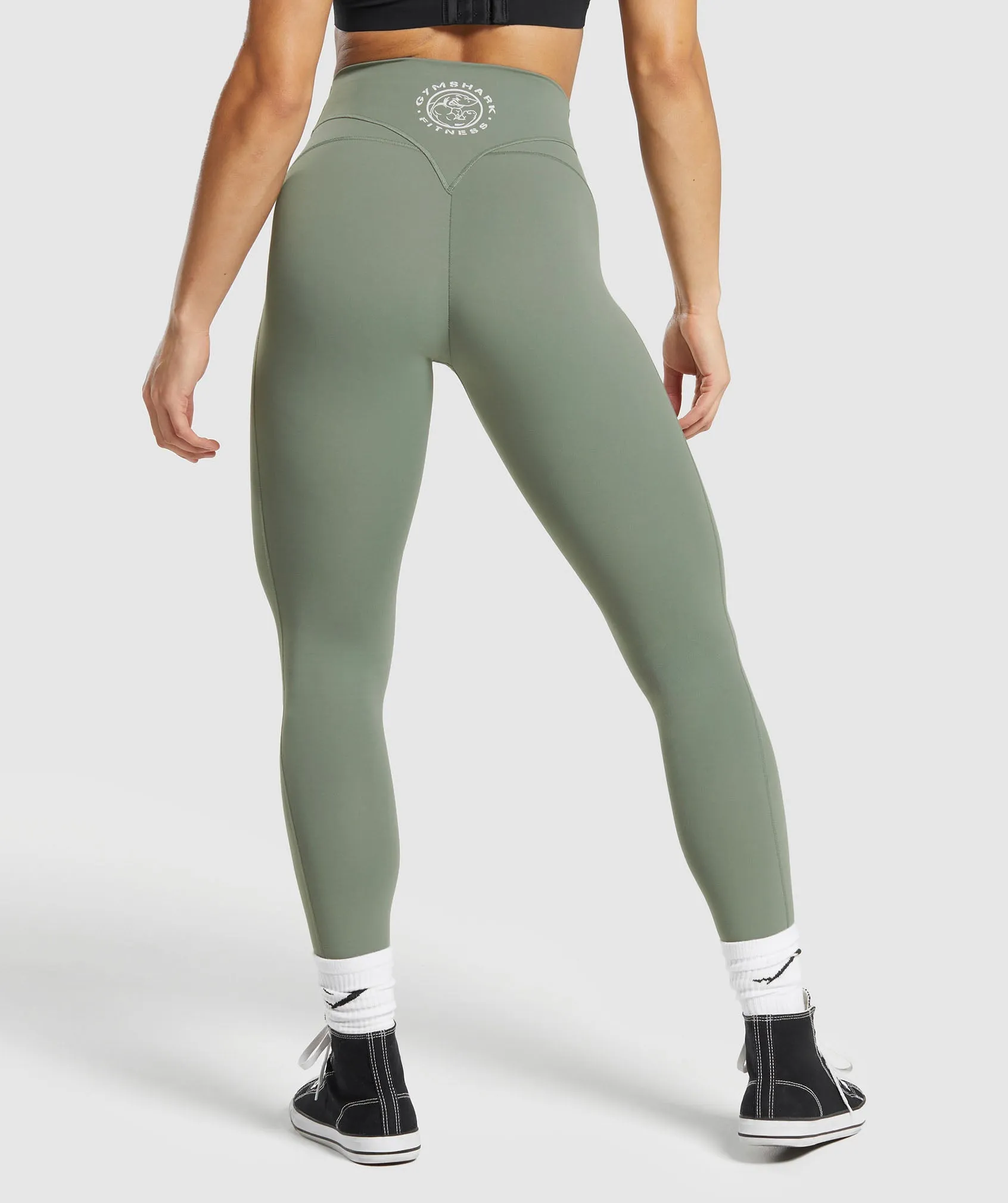 Gymshark Legacy Regular Leggings - Unit Green sold by Gymshark product image thumbnail 2