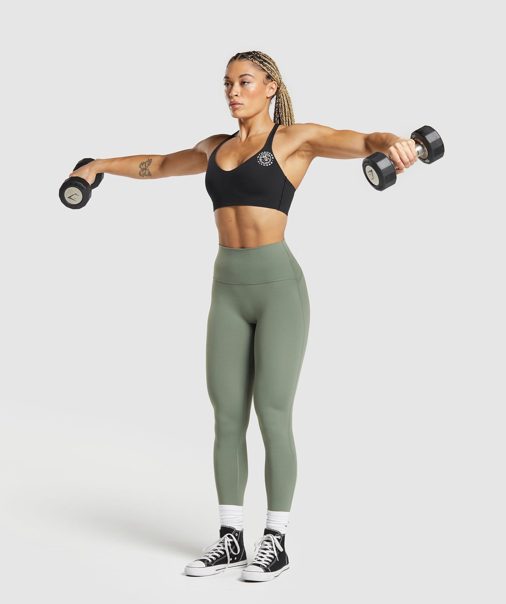 Gymshark Legacy Leggings - Unit Green sold by Gymshark product image thumbnail 5