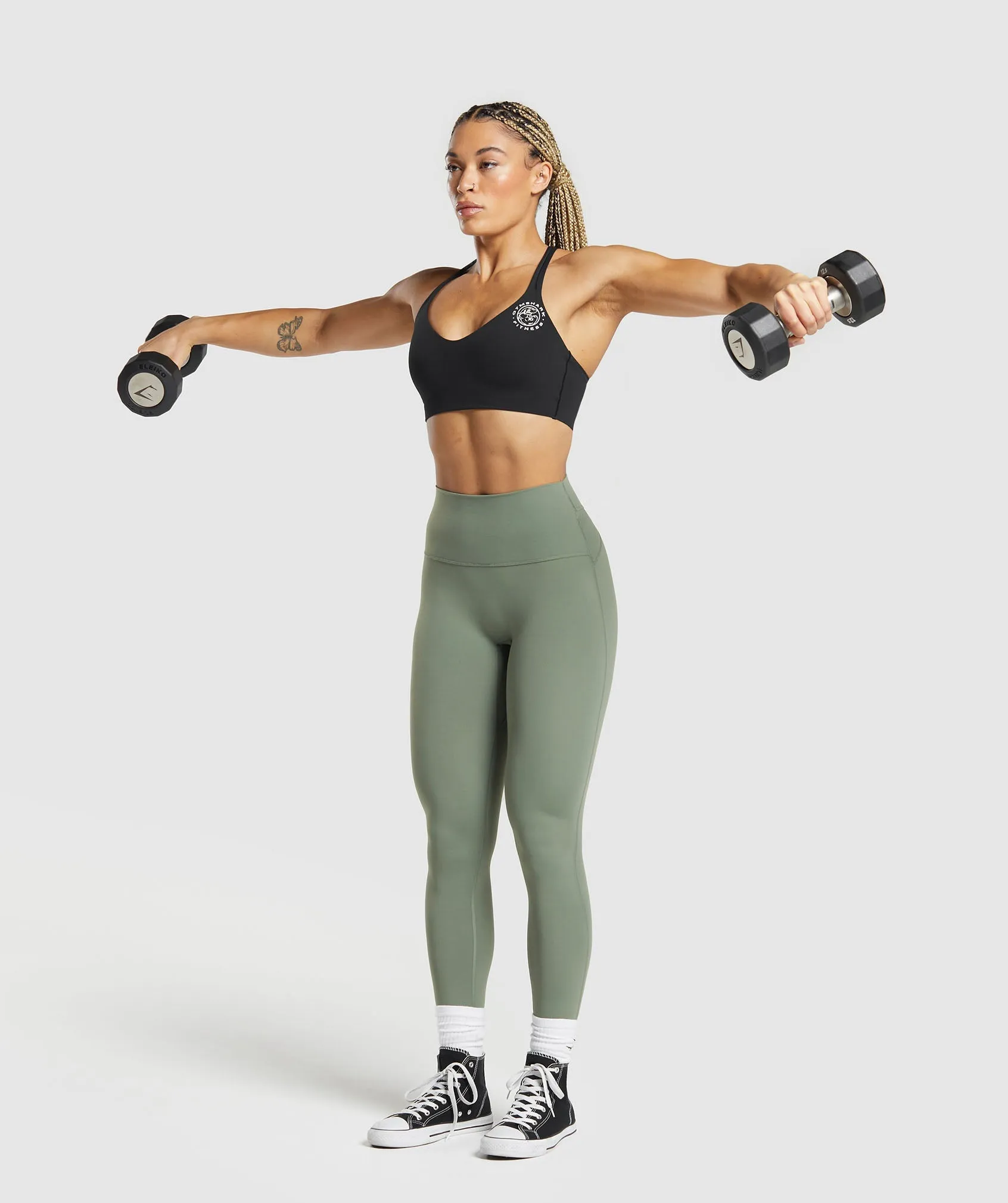 Gymshark Legacy Regular Leggings - Unit Green sold by Gymshark product image thumbnail 5