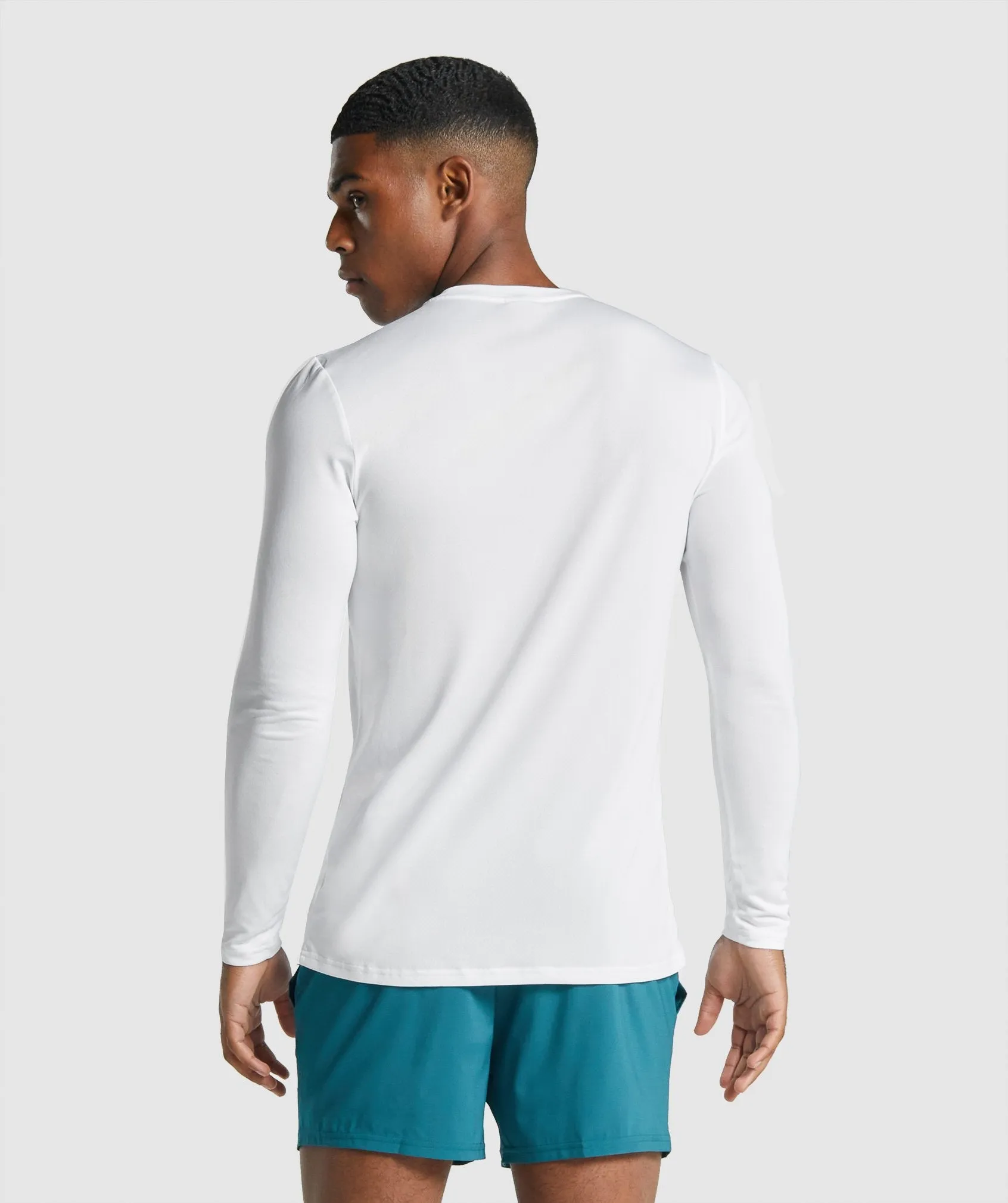 Gymshark Arrival Long Sleeve Graphic T-Shirt - White sold by Gymshark product image thumbnail 2