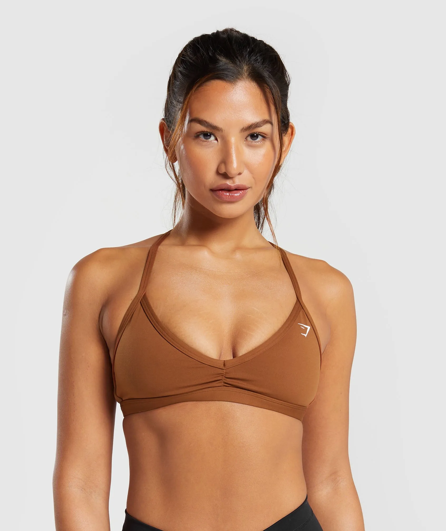 Gymshark Minimal Sports Bra - Copper Brown sold by Gymshark