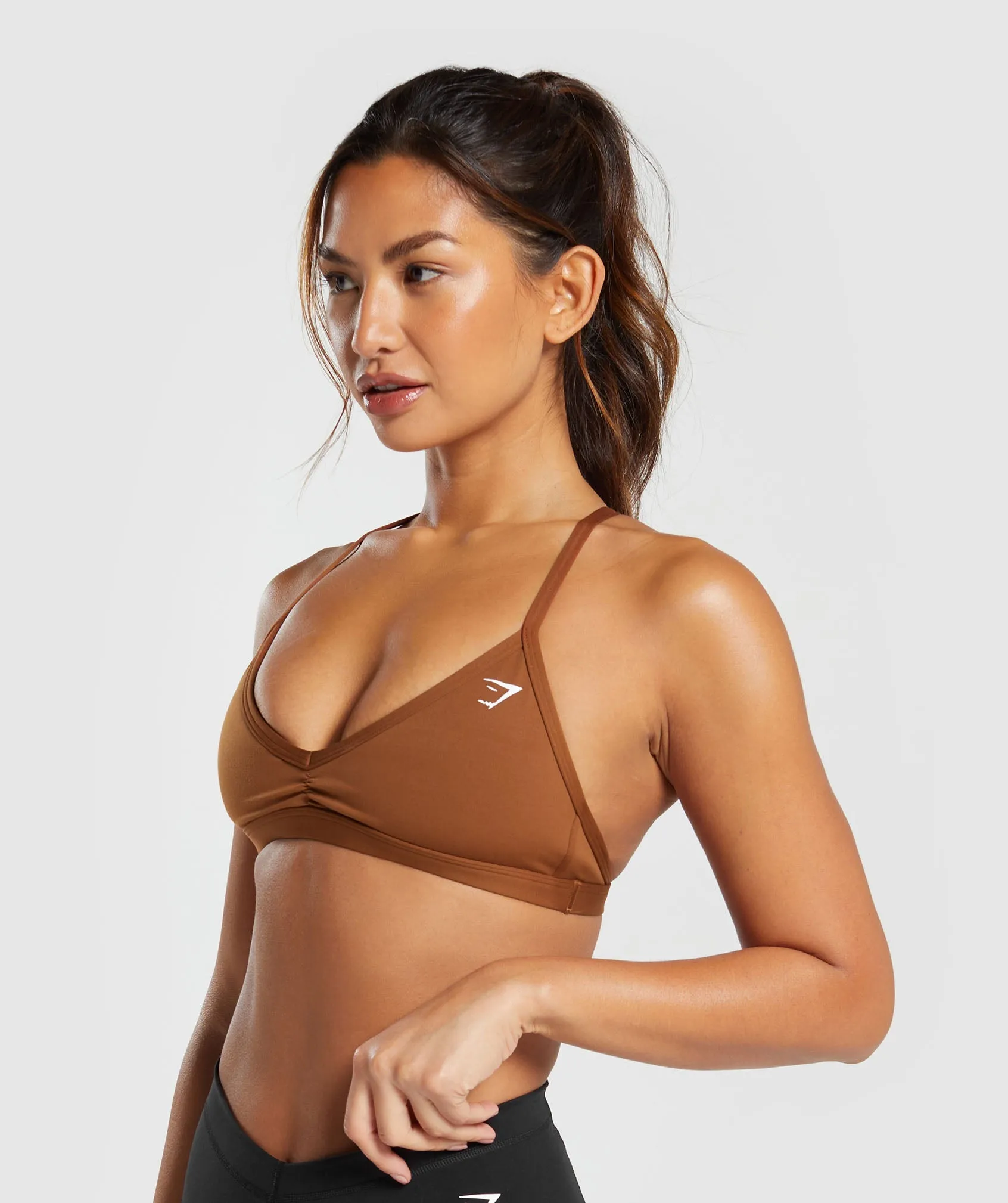 Gymshark Minimal Sports Bra - Copper Brown sold by Gymshark product image thumbnail 3