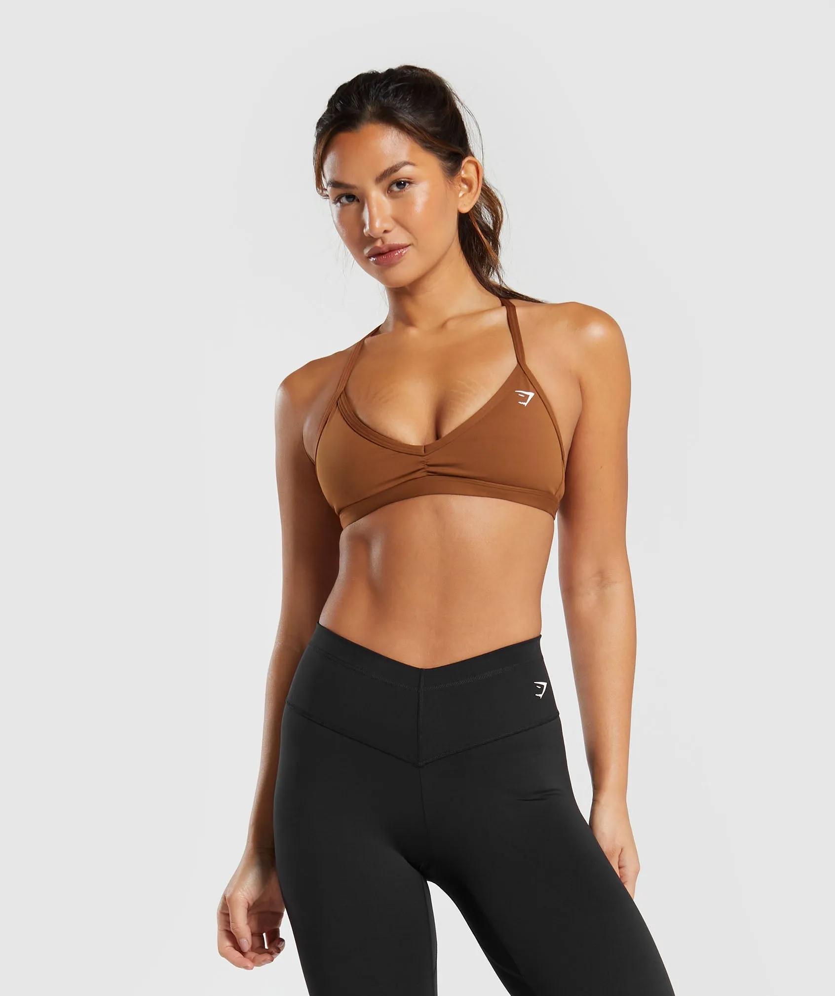 Gymshark Minimal Sports Bra - Copper Brown sold by Gymshark product image thumbnail 4