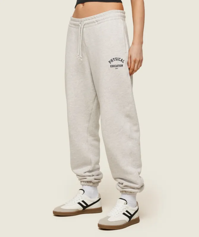 Gymshark Phys Ed Logo Sweatpants - Light Grey Marl sold by Gymshark