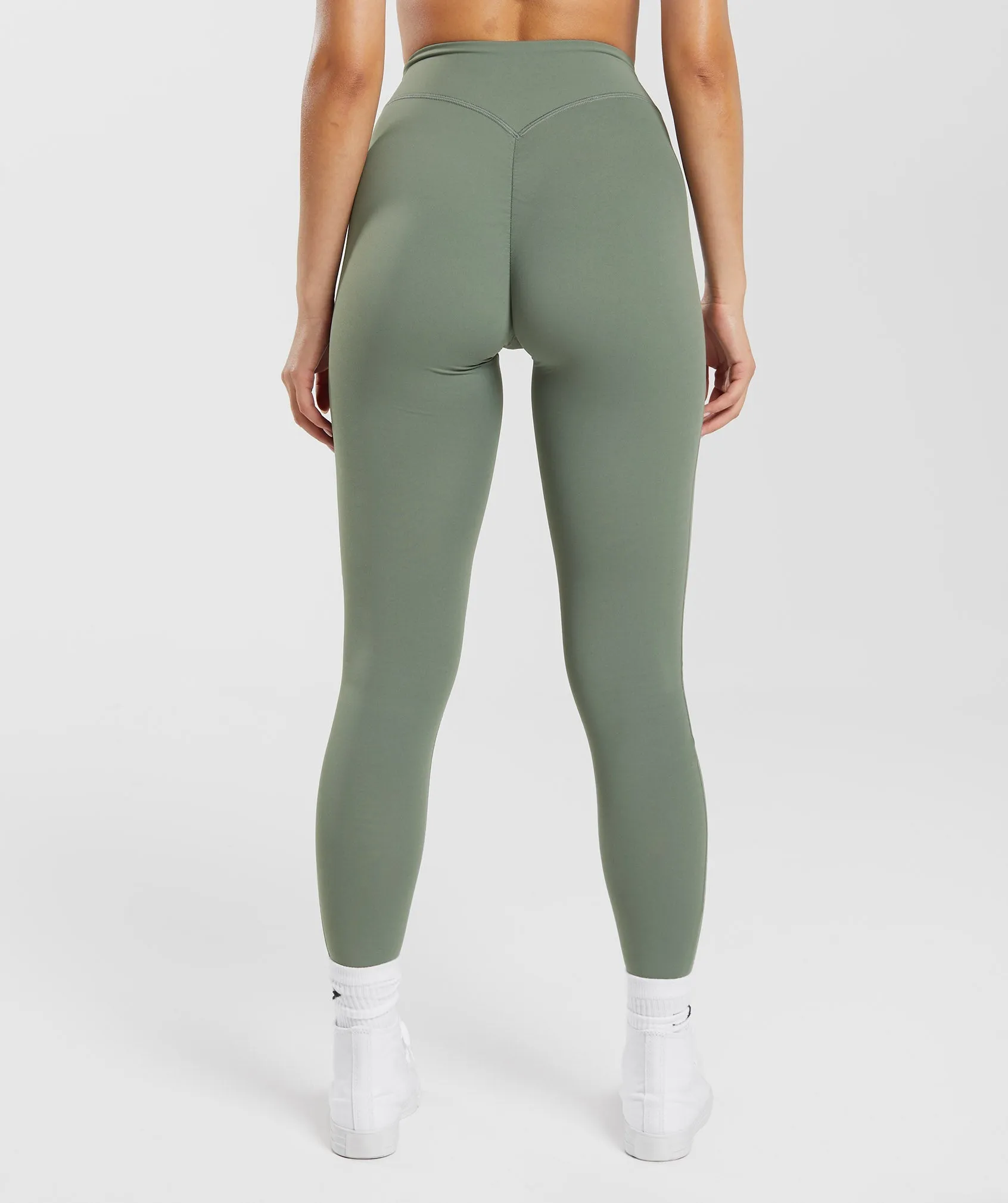 Gymshark Ruched Leggings - Dusk Green sold by Gymshark product image thumbnail 2