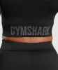Gymshark Flex Long Sleeve Crop Top - Black sold by Gymshark