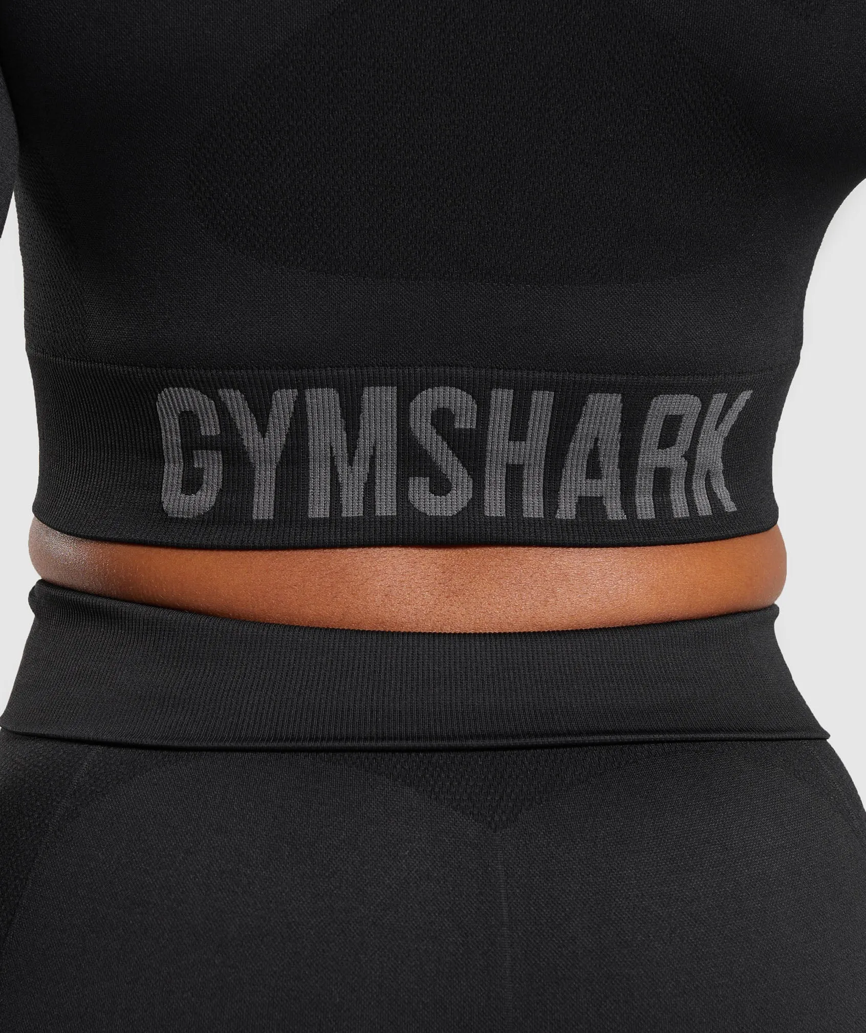 Gymshark Flex Long Sleeve Crop Top - Black sold by Gymshark product image thumbnail 5