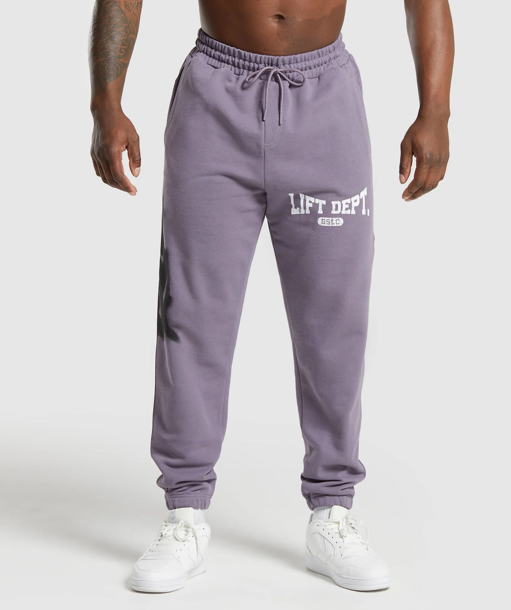 Gymshark Lifting Department Graffiti Joggers - Fog Purple sold by Gymshark product image thumbnail 2