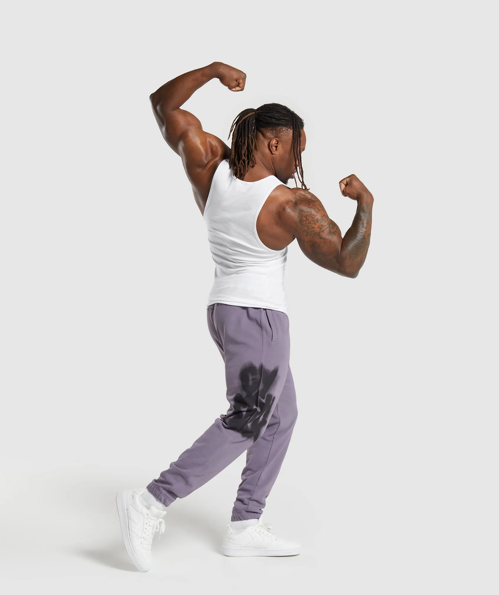 Gymshark Lifting Department Graffiti Joggers - Fog Purple sold by Gymshark product image thumbnail 4
