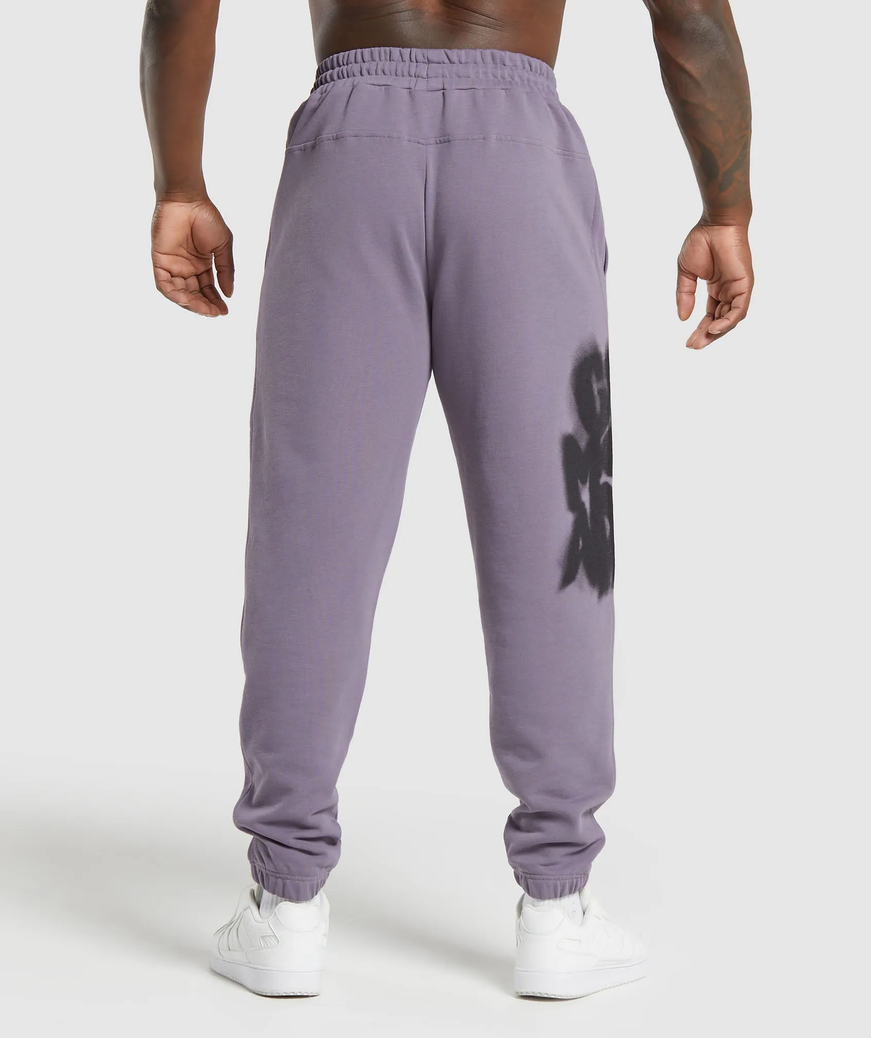 Gymshark Lifting Department Graffiti Joggers - Fog Purple sold by Gymshark product image thumbnail 3