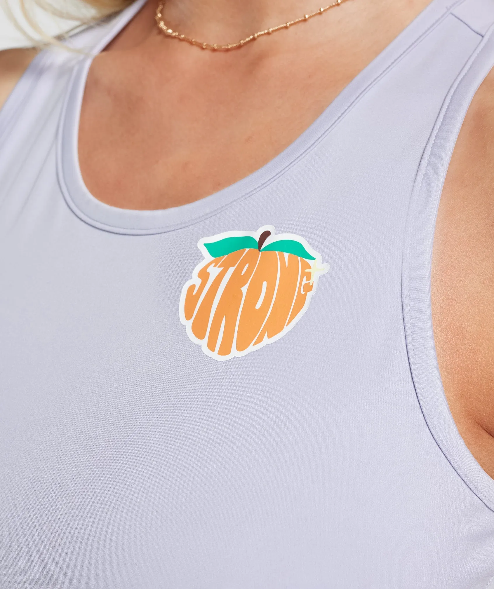 Gymshark Strong Peach Crop Tank - Moon Purple sold by Gymshark product image thumbnail 5