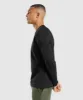 Gymshark Crest Long Sleeve T-Shirt - Black sold by Gymshark
