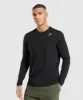 Gymshark Crest Long Sleeve T-Shirt - Black sold by Gymshark
