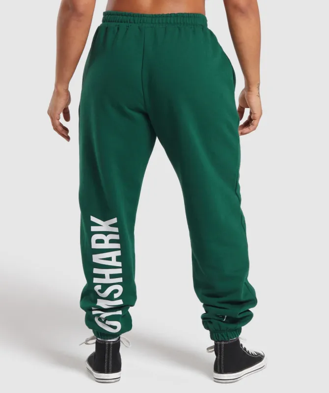 Gymshark Training Department Graphic Oversized Joggers - Conditioning Green sold by Gymshark