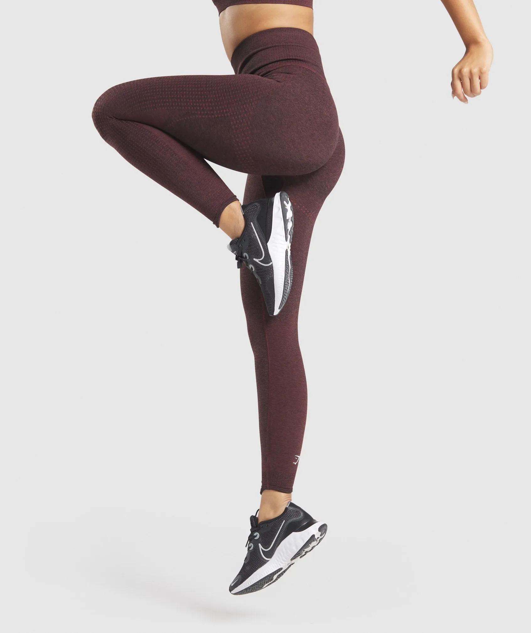 Gymshark Vital Rise Seamless Leggings - Brown Marl sold by Gymshark product image thumbnail 3
