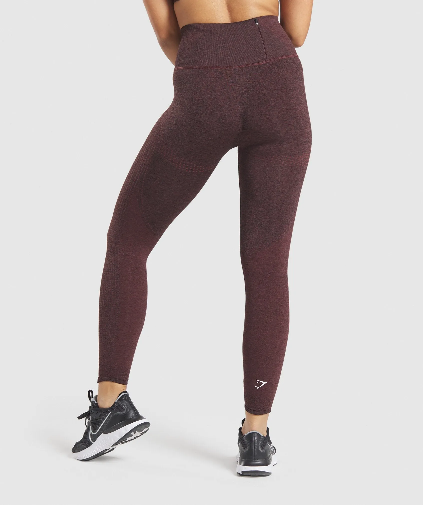 Gymshark Vital Rise Seamless Leggings - Brown Marl sold by Gymshark product image thumbnail 2