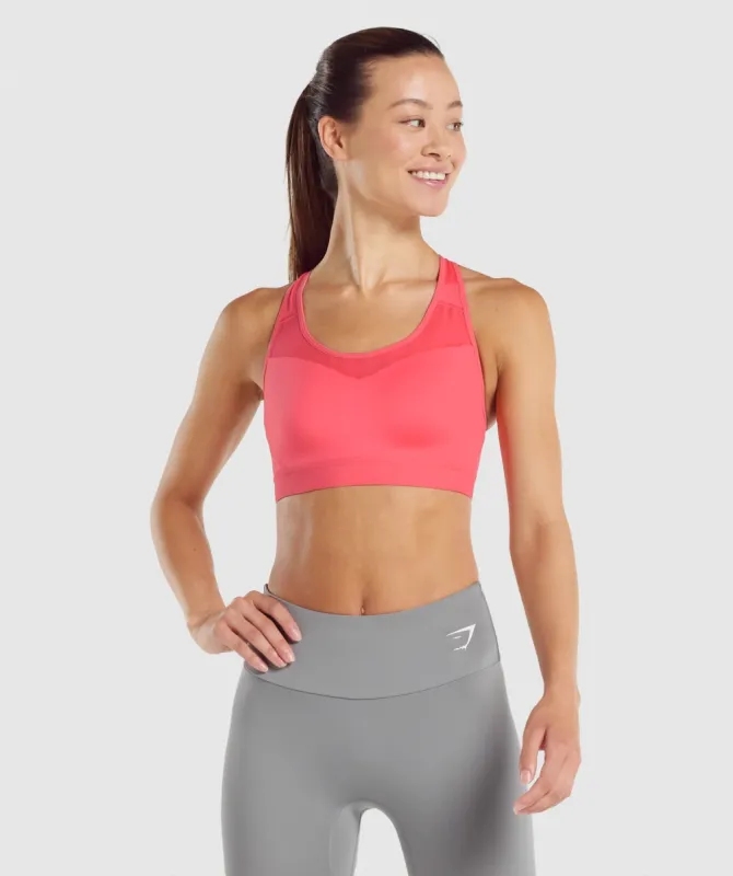 Gymshark Open Back Sports Bra - Pink sold by Gymshark
