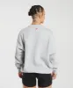 Gymshark Lifting Essentials Graphic Oversized Sweatshirt - Light Grey Core Marl sold by Gymshark