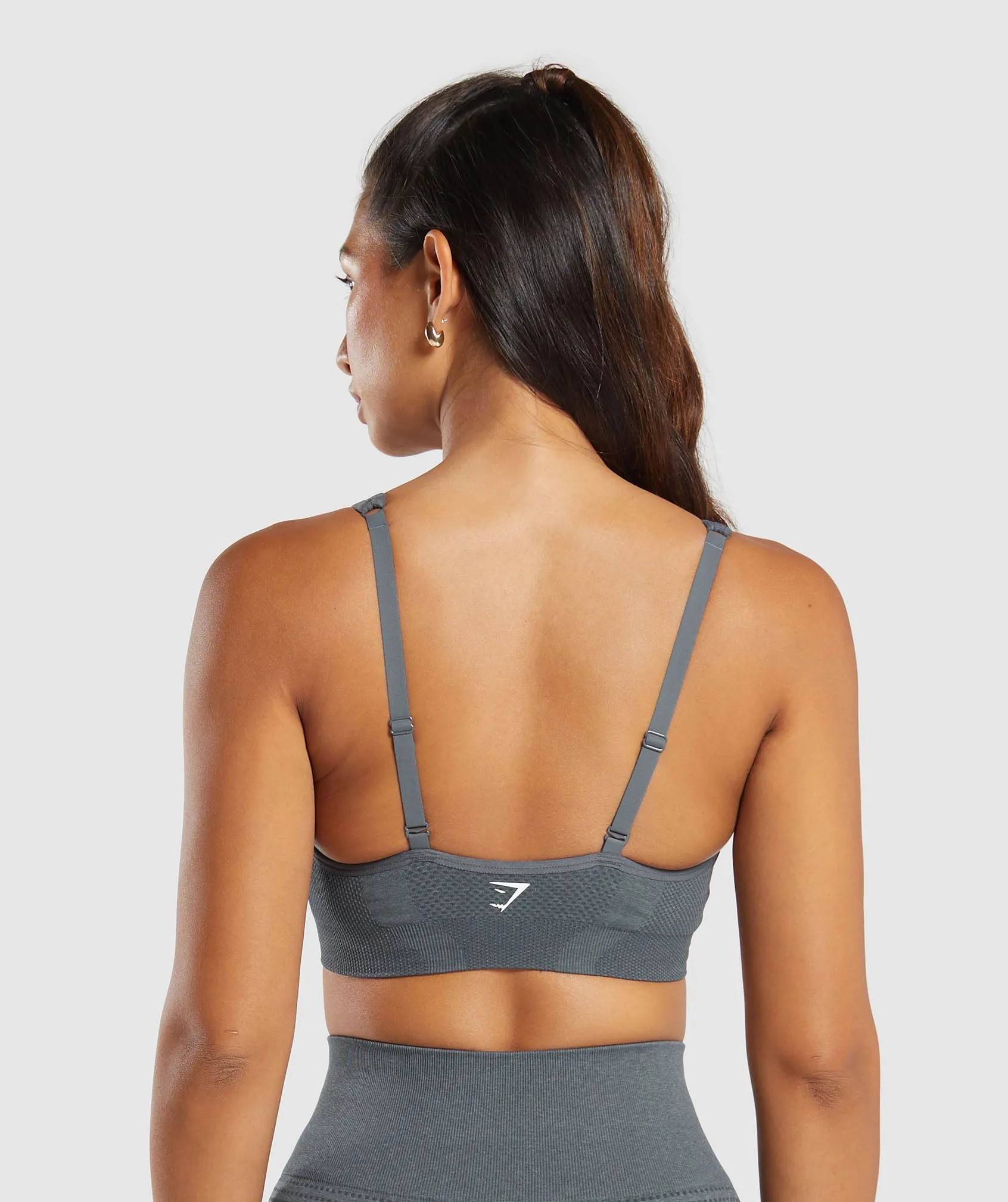 Gymshark Vital V Neck Sports Bra - Strong Grey Marl sold by Gymshark product image thumbnail 2