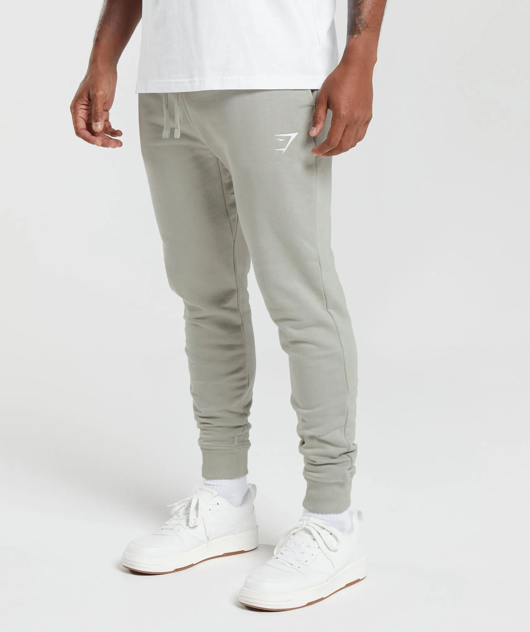 Gymshark Crest Joggers - Stone Grey sold by Gymshark product image thumbnail 3