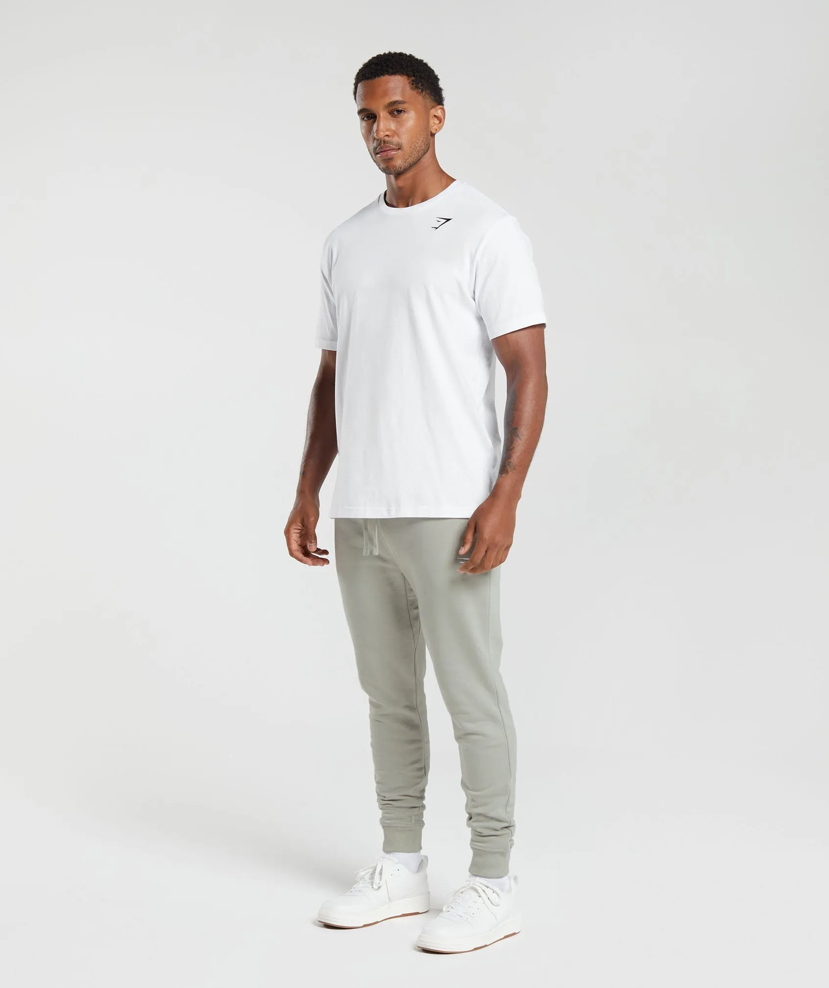 Gymshark Crest Joggers - Stone Grey sold by Gymshark product image thumbnail 4