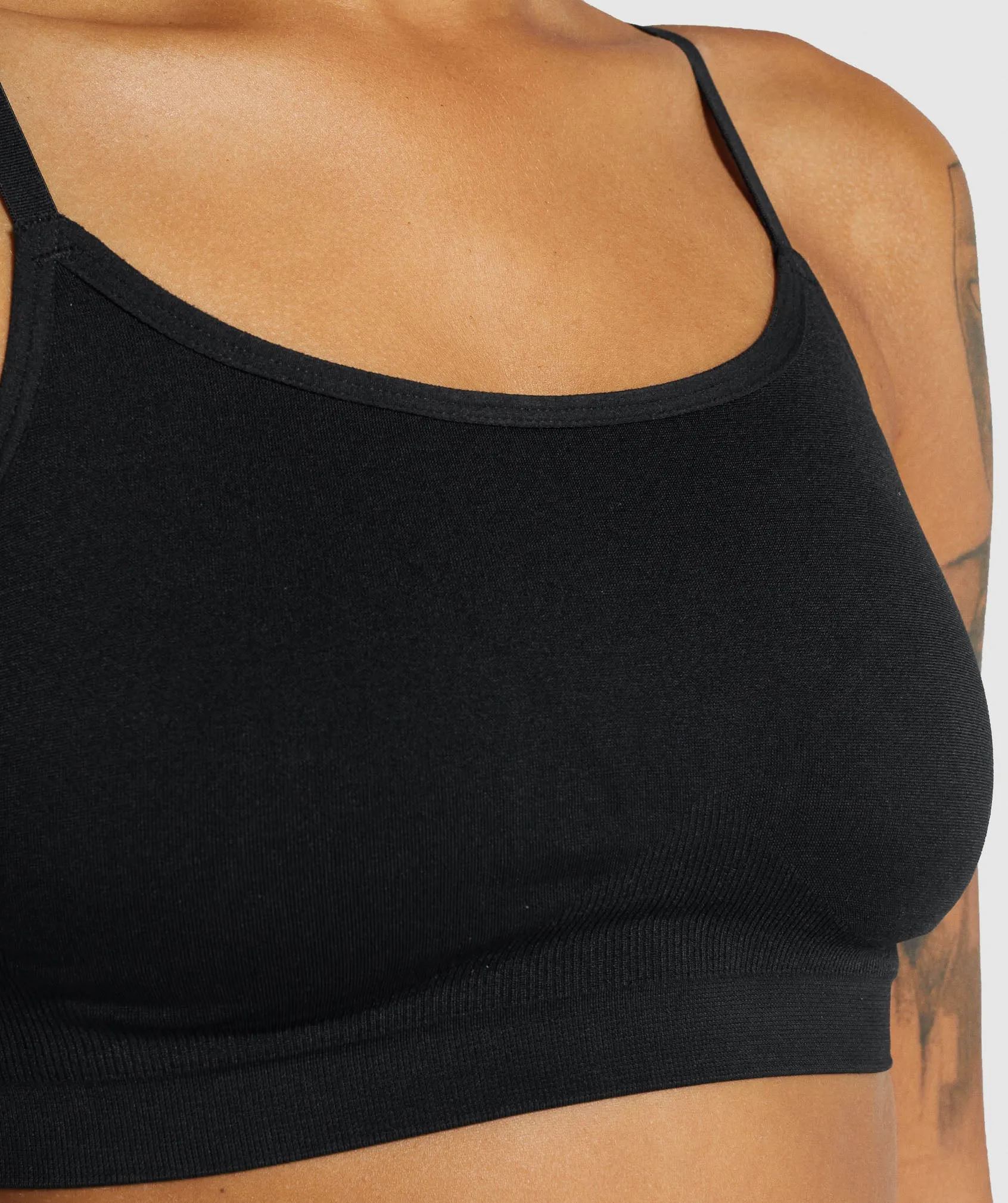 Gymshark Seamless Scoop Neck Bralette- Black sold by Gymshark product image thumbnail 5