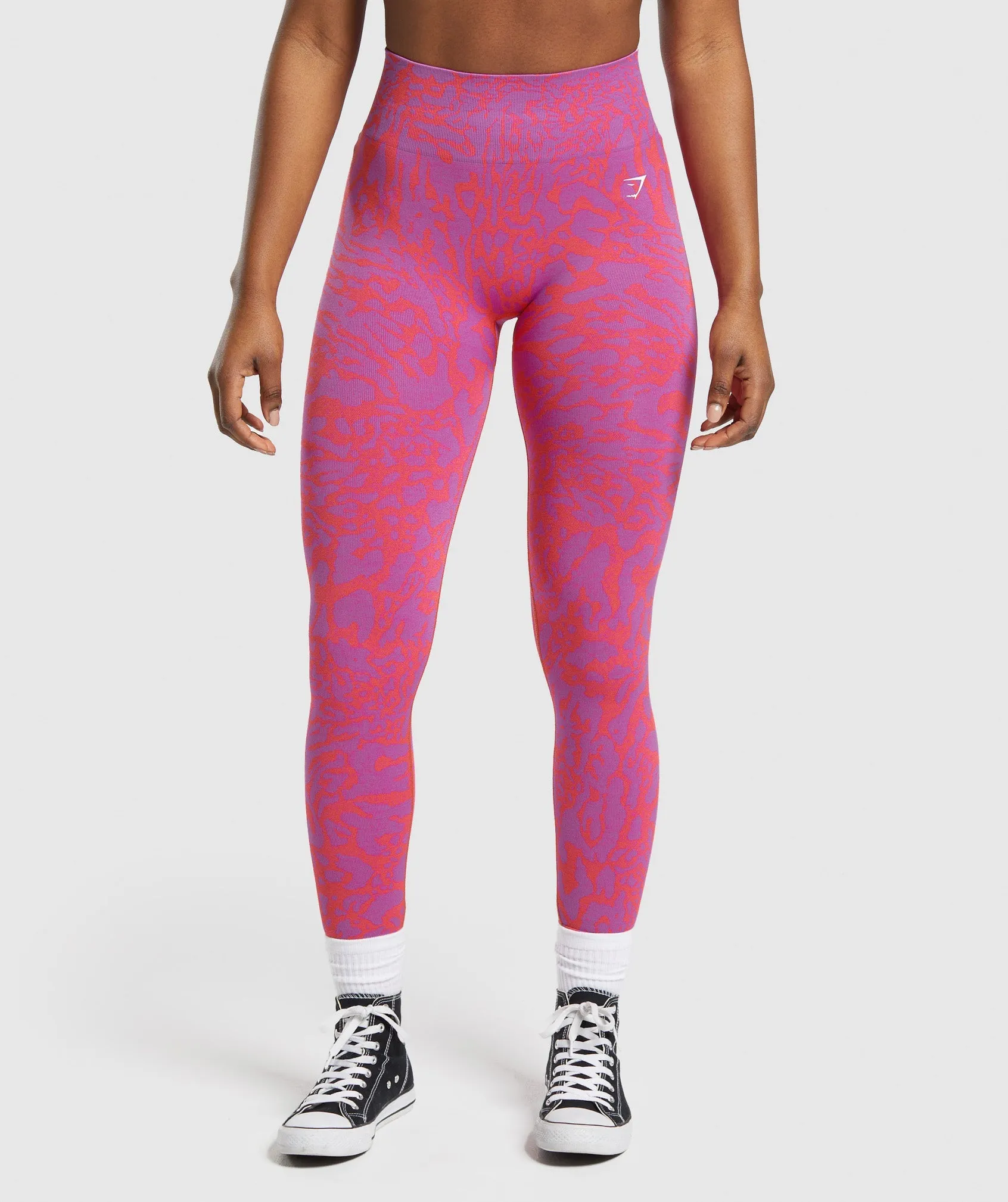 Gymshark Adapt Safari Seamless Leggings - Shelly Pink/Fly Coral sold by Gymshark