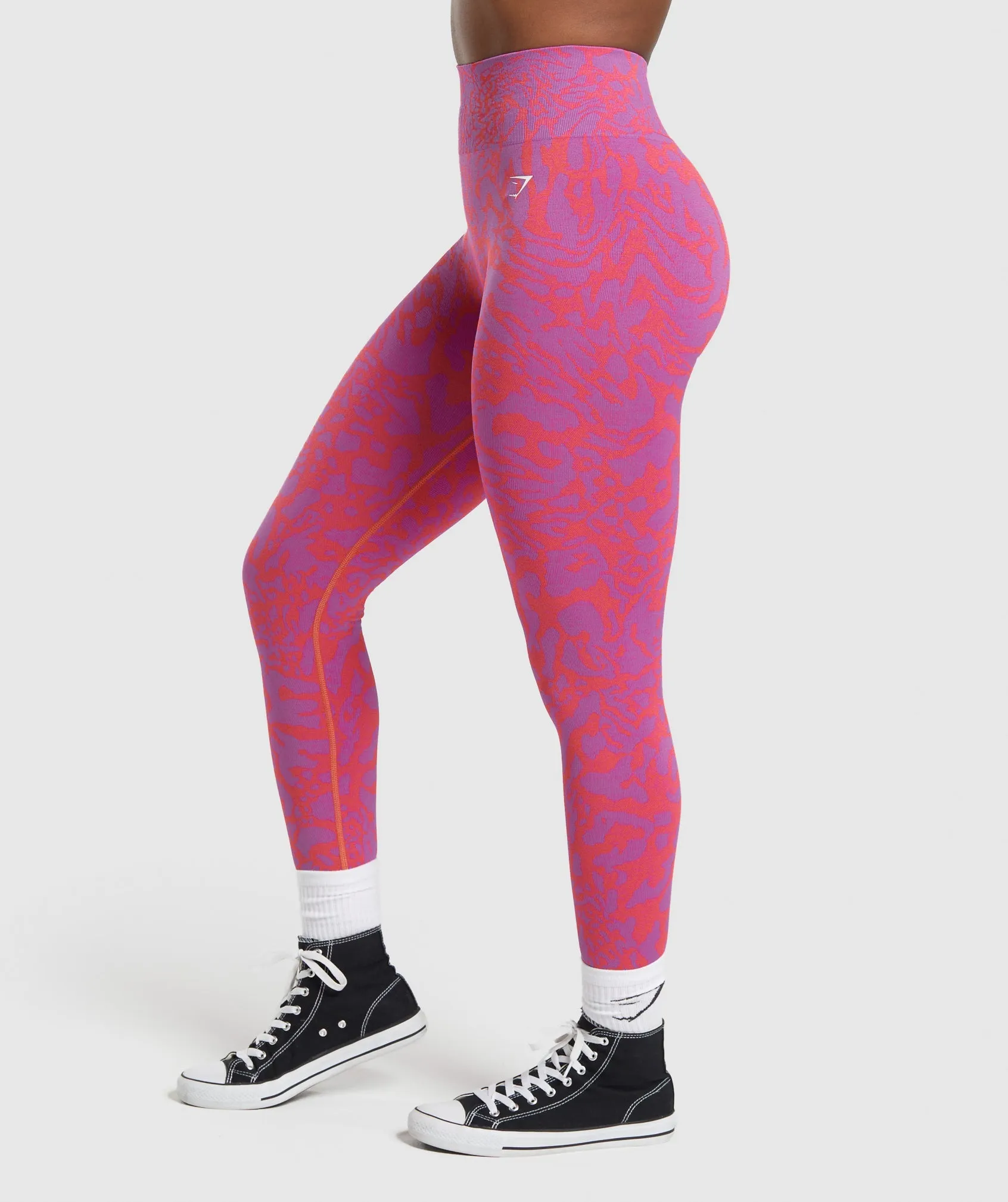 Gymshark Adapt Safari Seamless Leggings - Shelly Pink/Fly Coral sold by Gymshark product image thumbnail 3