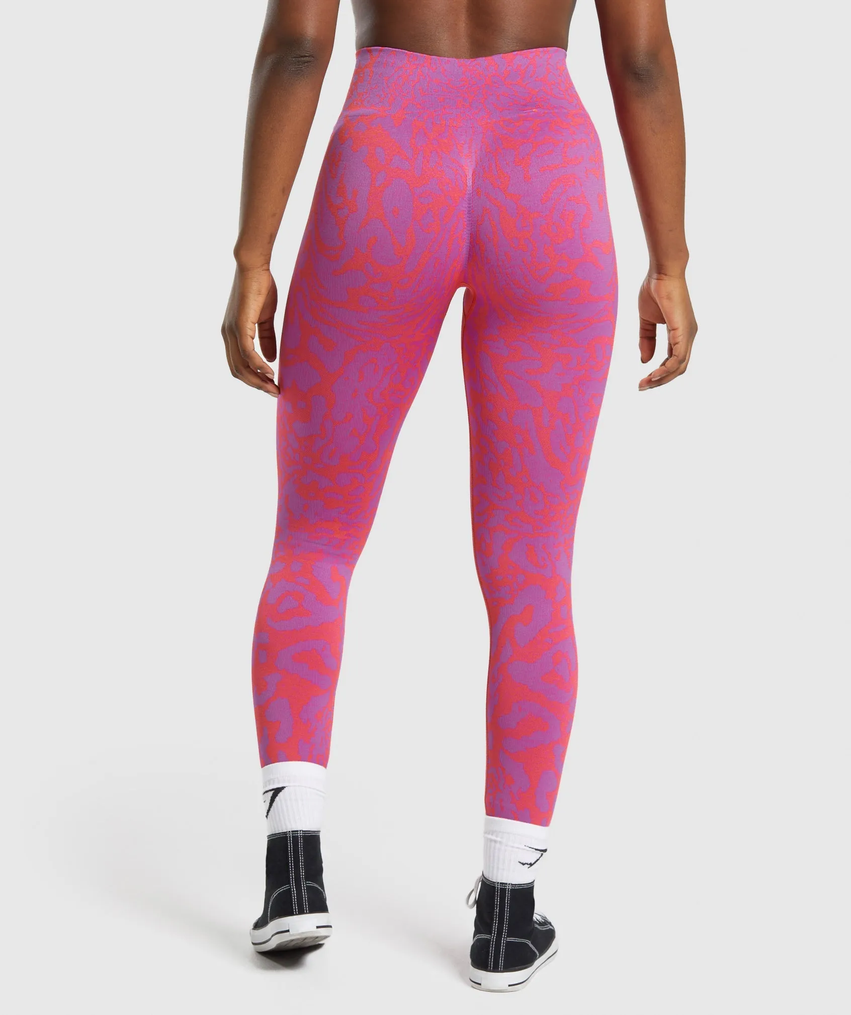 Gymshark Adapt Safari Seamless Leggings - Shelly Pink/Fly Coral sold by Gymshark product image thumbnail 2