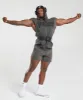 Gymshark Heritage Washed Sleeveless Zip Hoodie - Onyx Grey sold by Gymshark