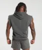 Gymshark Heritage Washed Sleeveless Zip Hoodie - Onyx Grey sold by Gymshark