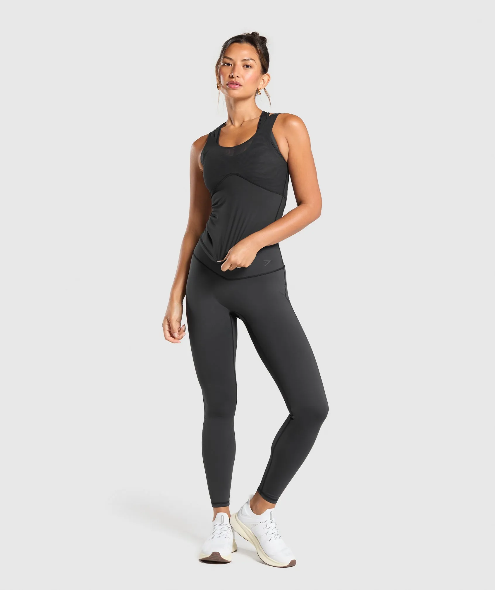 Gymshark Elevate Shelf Tank - Black sold by Gymshark product image thumbnail 4