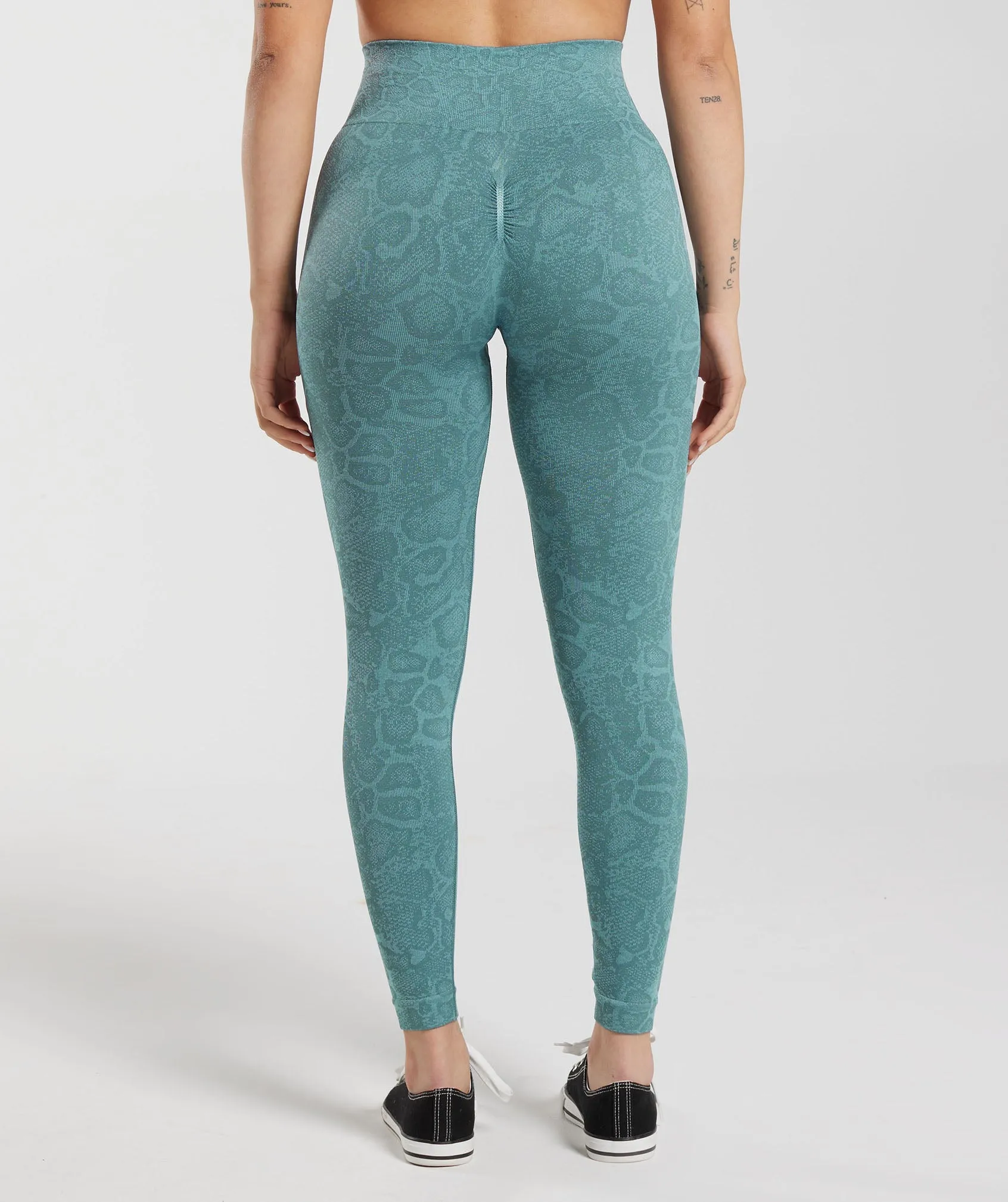 Gymshark Adapt Animal Seamless Leggings - Iceberg Blue/Thunder Blue sold by Gymshark product image thumbnail 2