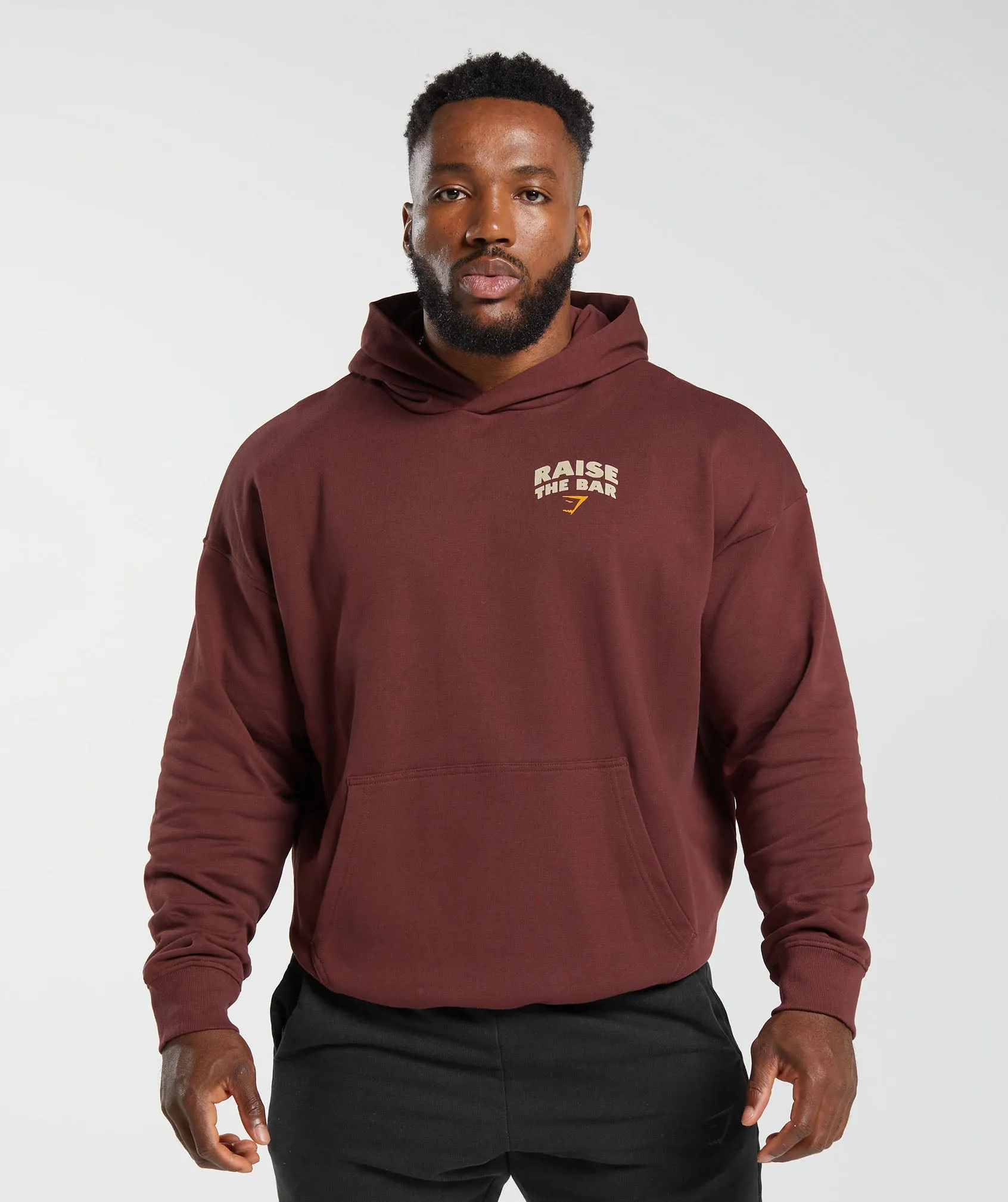 Gymshark Raise the Bar Hoodie - Burgundy Brown sold by Gymshark product image thumbnail 2