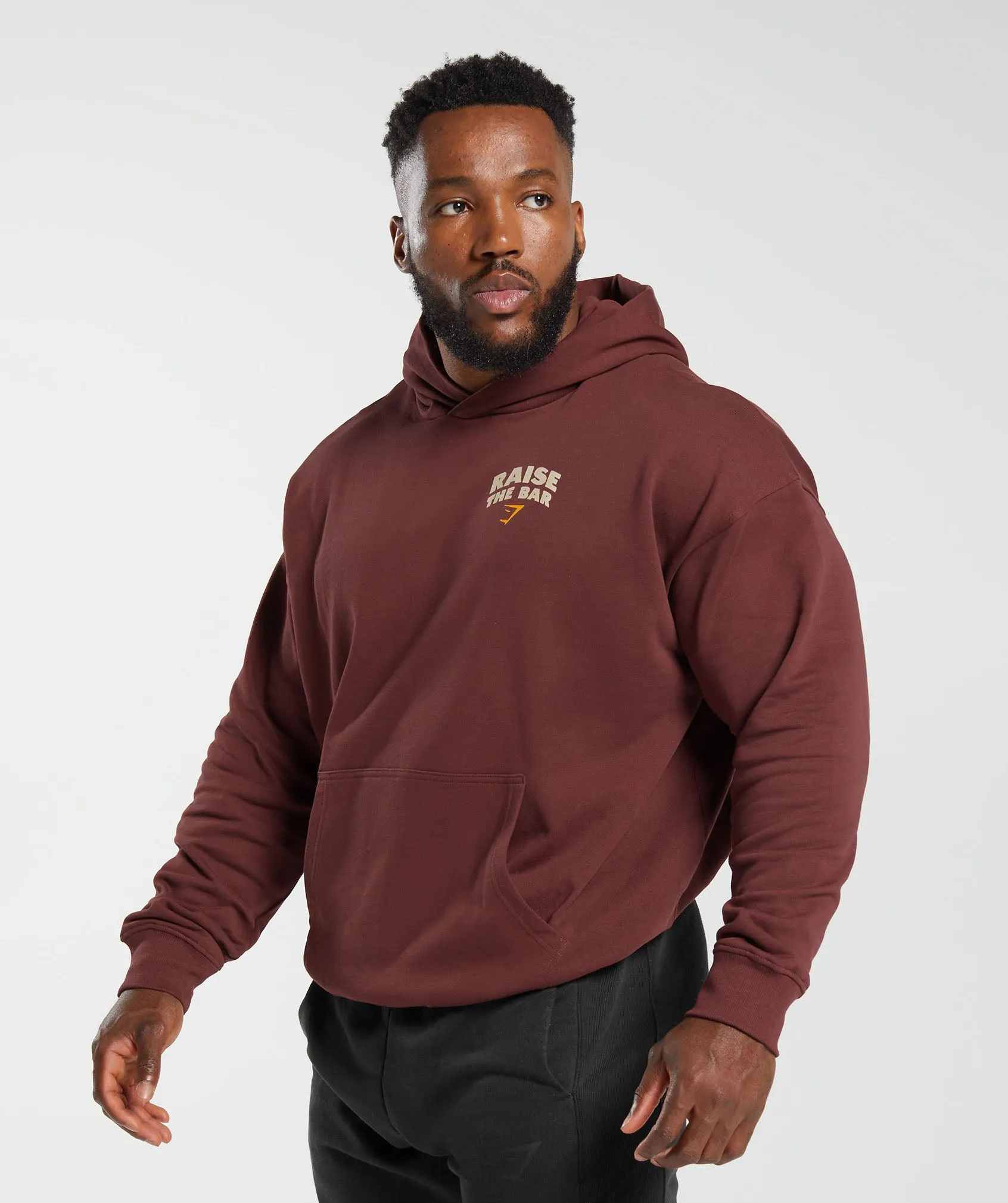 Gymshark Raise the Bar Hoodie - Burgundy Brown sold by Gymshark product image thumbnail 3