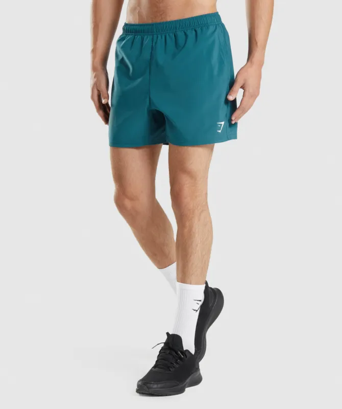 Gymshark Arrival 5" Shorts - Teal sold by Gymshark