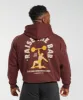 Gymshark Raise the Bar Hoodie - Burgundy Brown sold by Gymshark