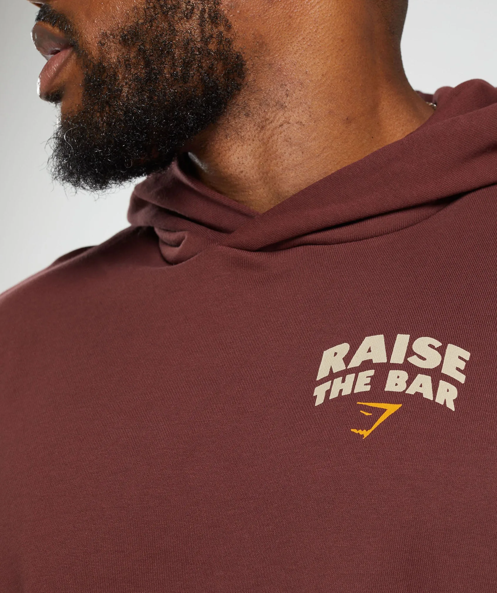 Gymshark Raise the Bar Hoodie - Burgundy Brown sold by Gymshark product image thumbnail 5