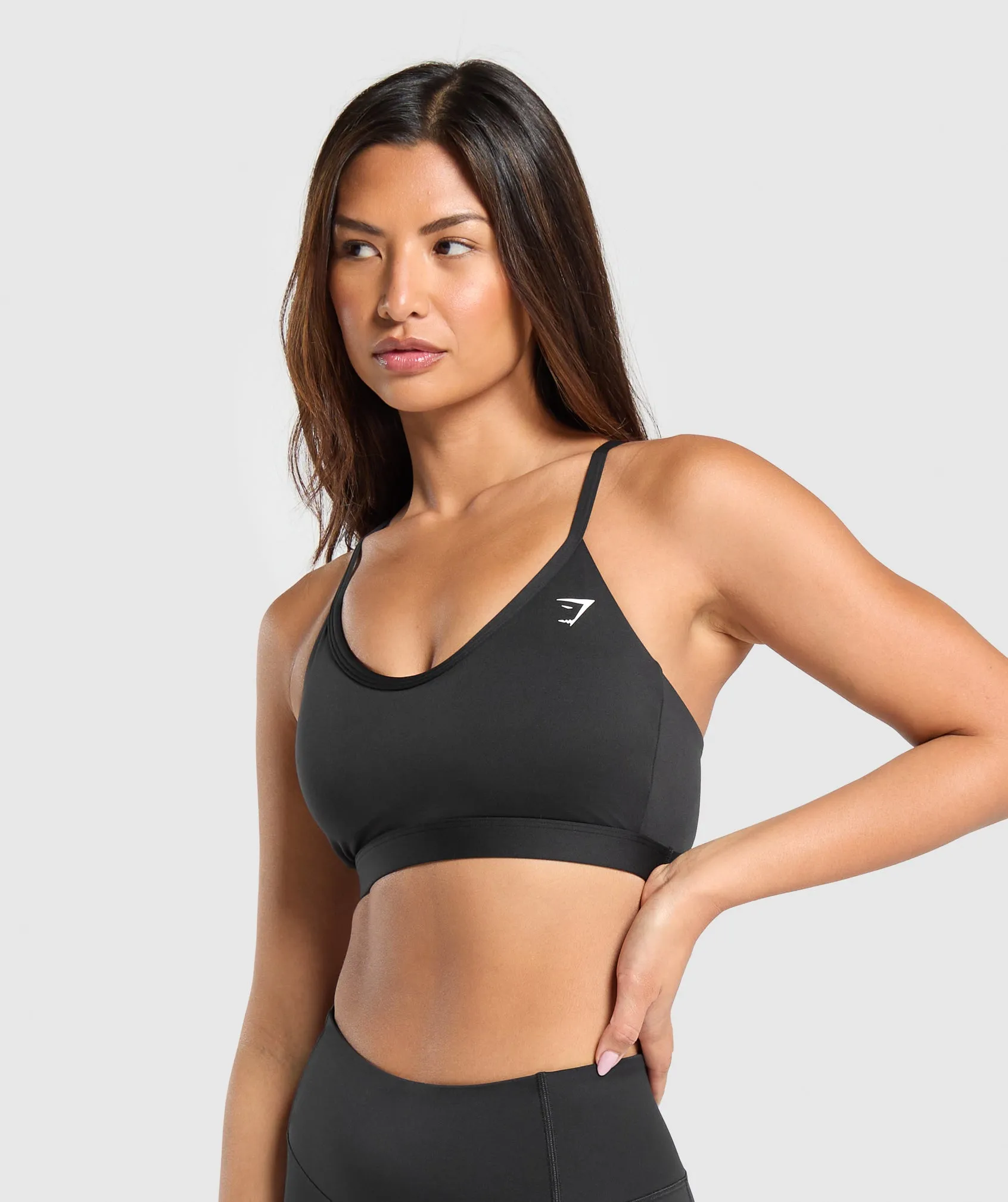 Gymshark V Neck Sports Bra - Black sold by Gymshark product image thumbnail 3