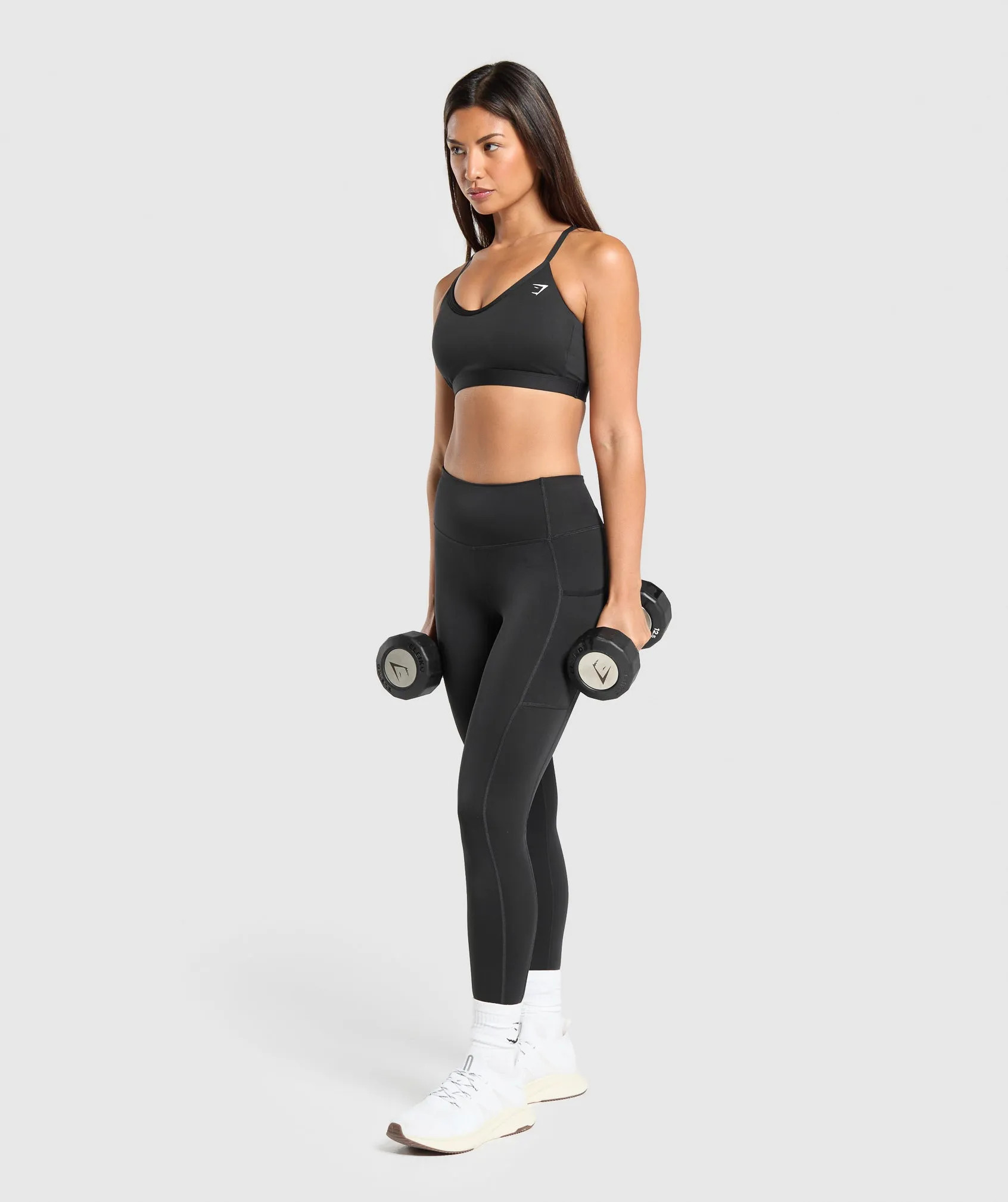 Gymshark V Neck Sports Bra - Black sold by Gymshark product image thumbnail 4
