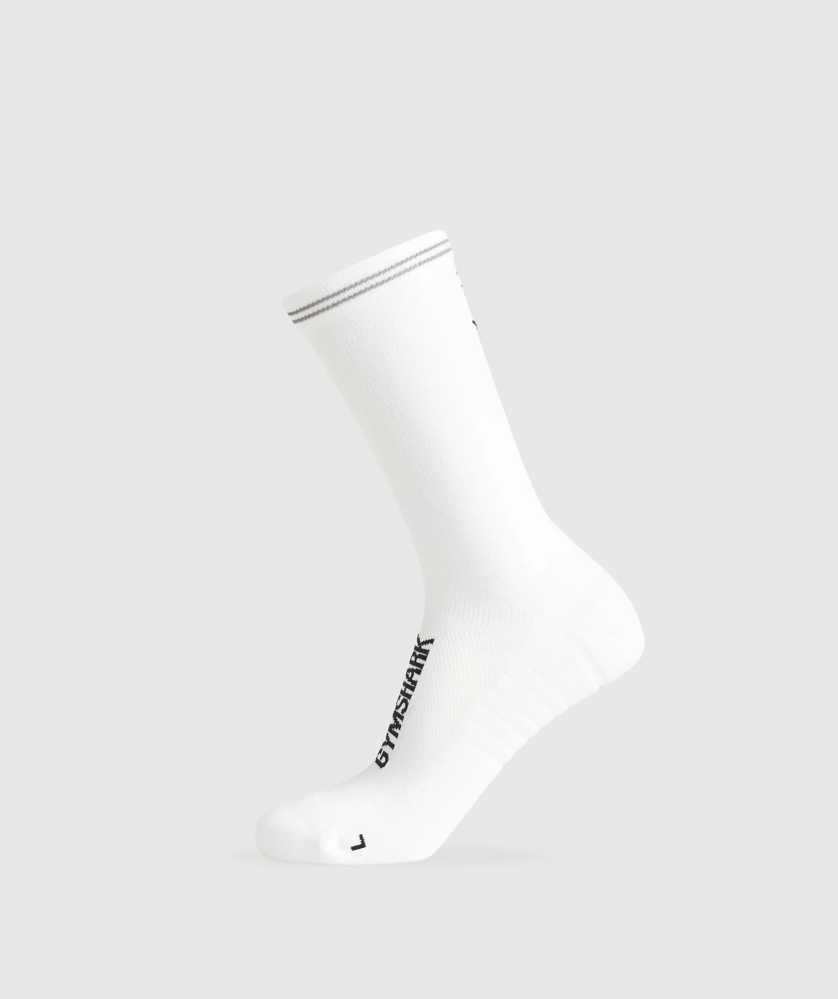 Gymshark Crew Running Socks - White sold by Gymshark