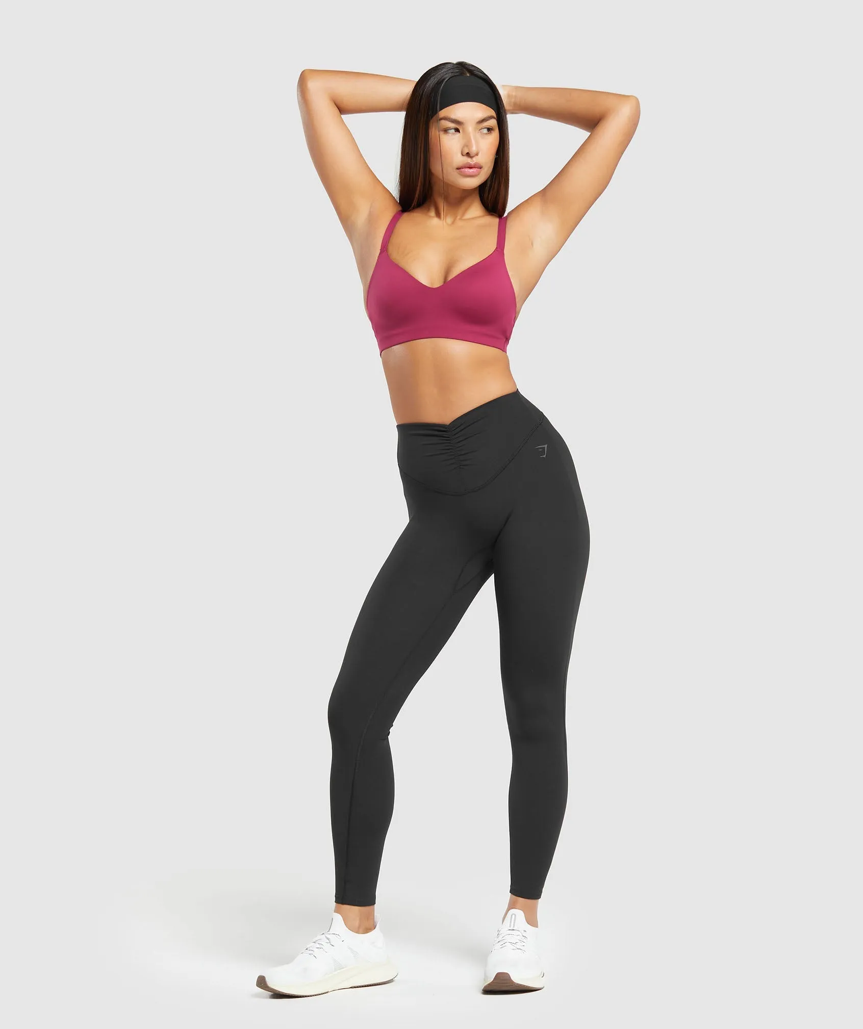 Gymshark Strappy Back Light Support Sports Bra - Raspberry Pink sold by Gymshark product image thumbnail 4