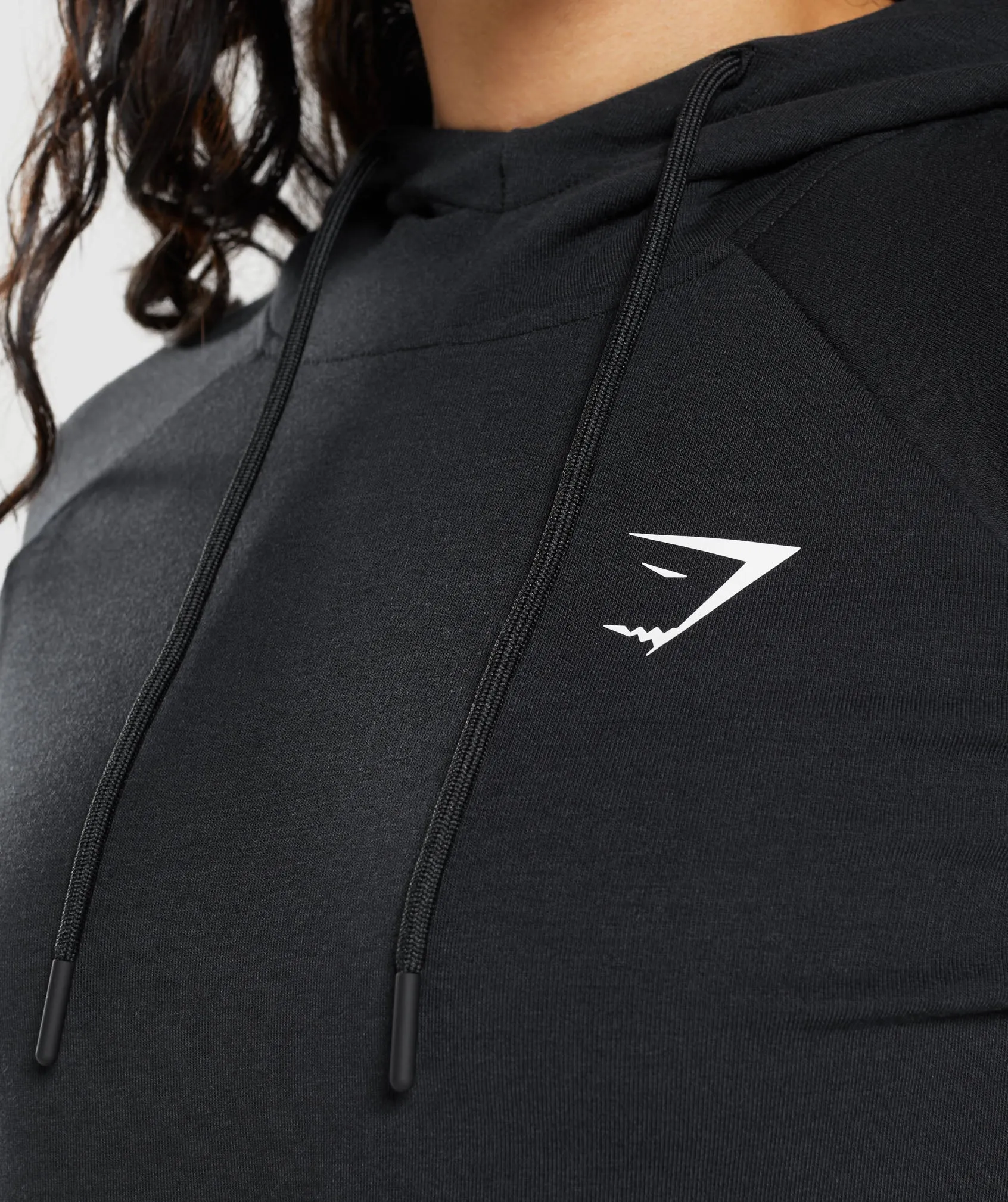 Gymshark Training Cropped Hoodie - Black sold by Gymshark product image thumbnail 5