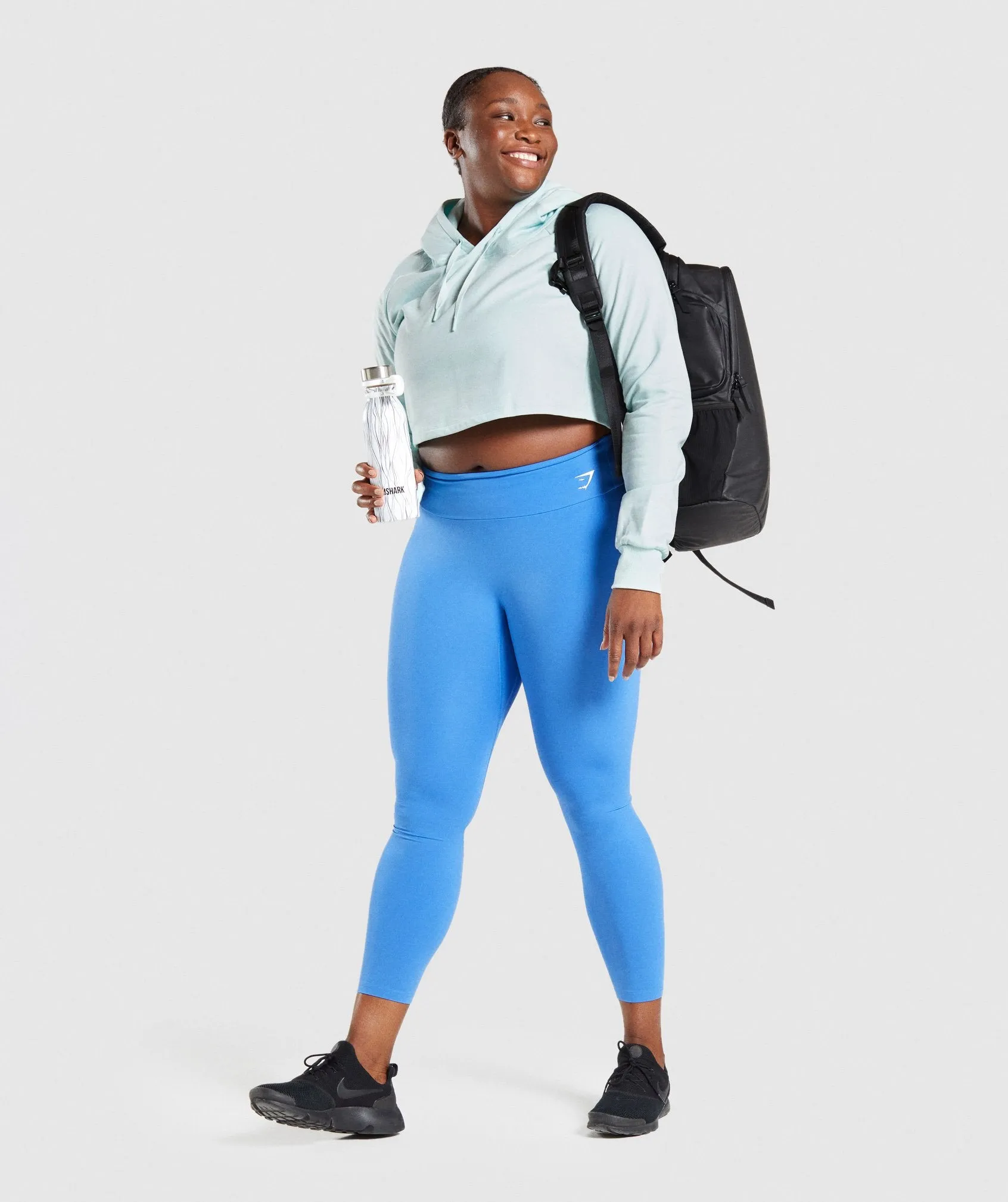 Gymshark Training Cropped Hoodie - Light Green sold by Gymshark product image thumbnail 4