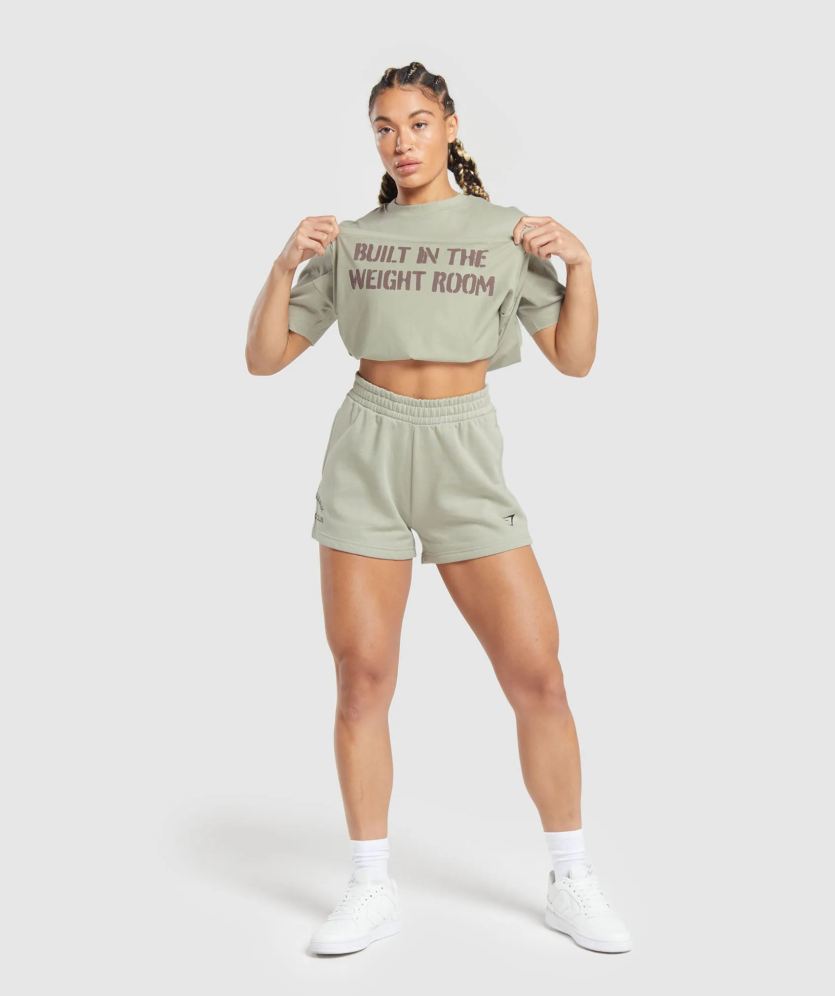 Gymshark Built Oversized T-Shirt - Stone Grey sold by Gymshark product image thumbnail 4