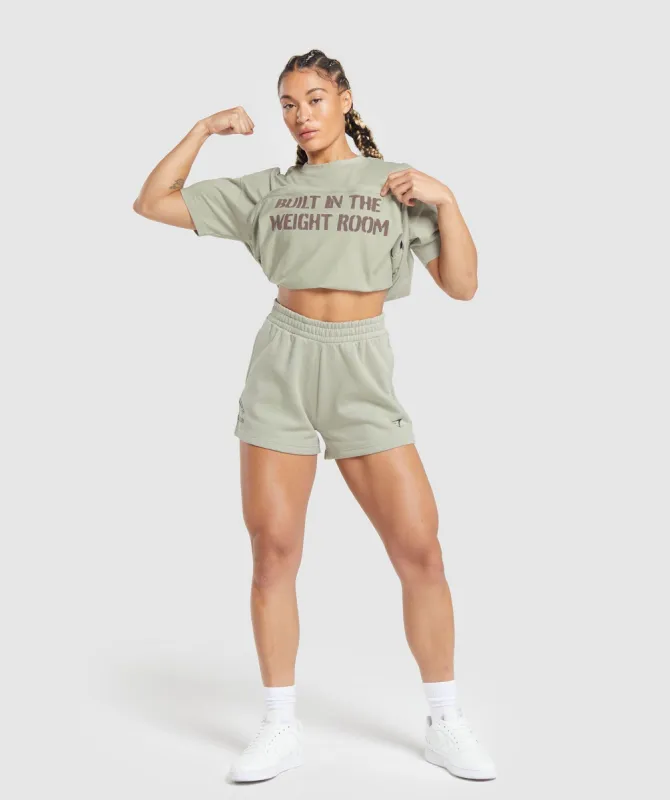 Gymshark Built Oversized T-Shirt - Stone Grey sold by Gymshark
